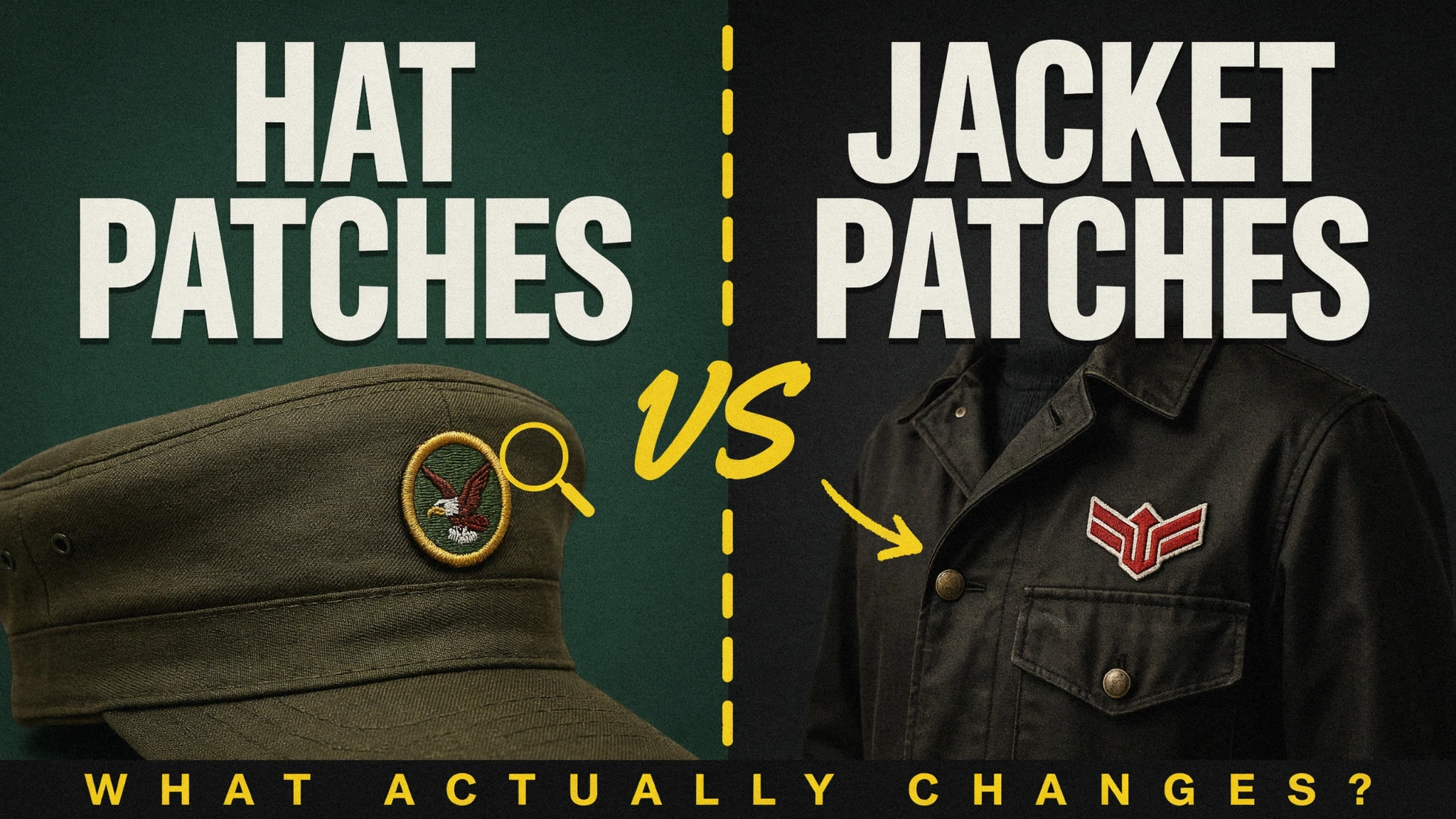 Custom Hat Patches vs Jacket Patches: What Actually Changes?